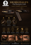 Sir Reginald's Foldable Beard & Moustache Comb