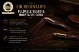 Sir Reginald's Foldable Beard & Moustache Comb